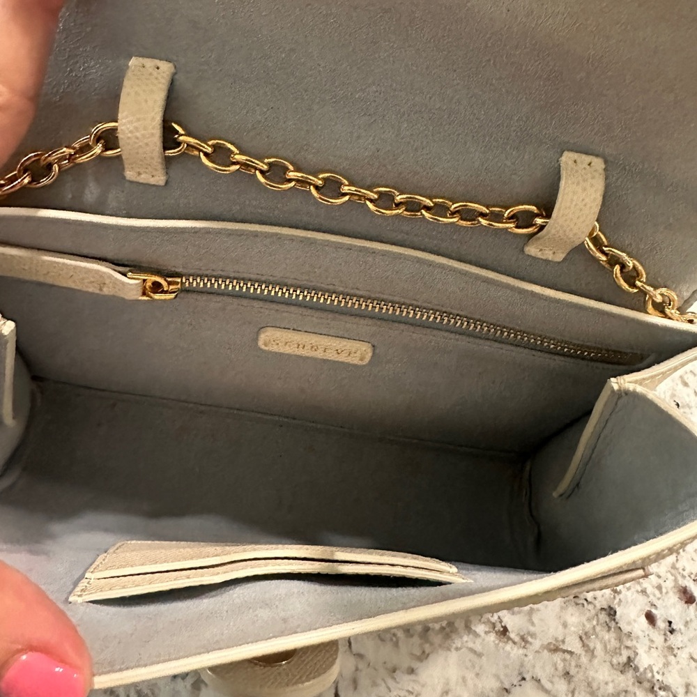 Senreve Aria Belt Bag in pebbled leather in cream color - Picture 5 of 6